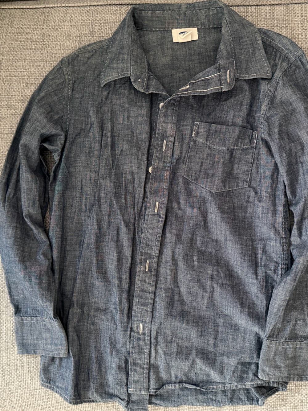 Old Navy Boy’s Lightweight Chambray Shirt Jacket - Blue